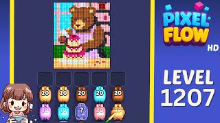 Pixel Flow Level 1207 Solution Walkthrough