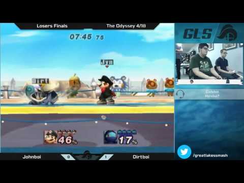The Odyssey 4/18 Project M Losers Finals - Chosen Juan (Mario) vs. Dirtboy (Squirtle)