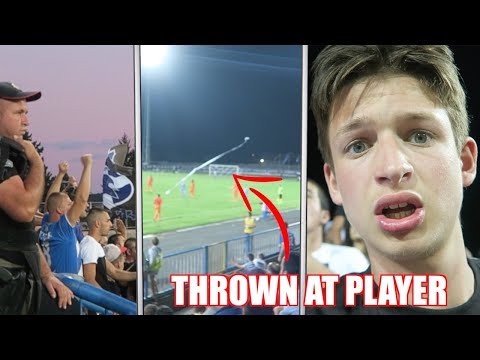 FIGHTS BREAK OUT BETWEEN CRAZY ULTRAS! - Fk Sutjeska Niksic vs Apoel Nicosia