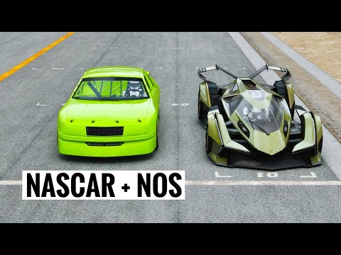 Lamborghini V12 VGT vs NASCAR + NOS at Special Stage Route X