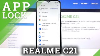 How to Set Up App Lock in REALME C21 – Add Password to Apps