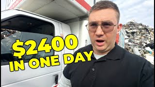 Making $2400 in ONE DAY Doing Junk Removal in a U-Haul (FULL BREAKDOWN)