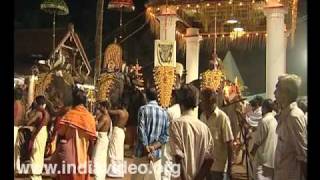 Musical ensemble at night at Sree Sundareswara temple, Kannur 