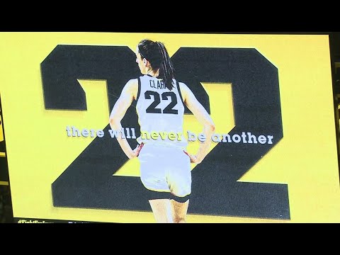 Iowa Hawkeyes retire Caitlin Clark's jersey number