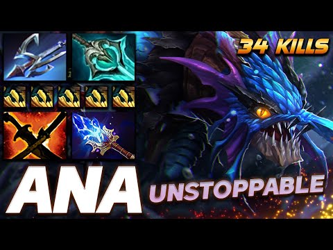 ana Slark [34/9/23] Unstoppable Beast - Dota 2 Pro Gameplay [Watch & Learn]