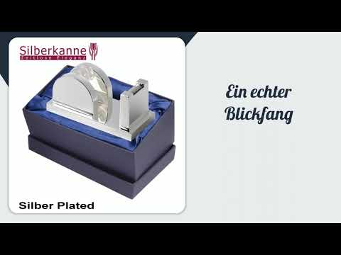 Klebebandabroller Tischabroller 13x6x6 cm Silber Plated versilbert