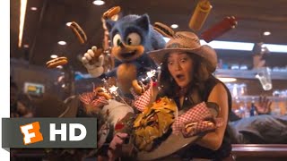 Sonic the Hedgehog (2020) - Bar Brawl Speedrun Scene (4/10) | Movieclips