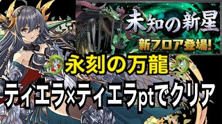 【未知の新星】永刻の万龍　ティエラptでクリア！！#パズドラ#パズドラ実況 #未知の新星