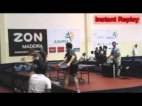 Mark Simpson and Alim Hirji beat Alexander Shibaev and Grigory Vlasov -- Table Tennis
