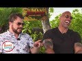 Jack Black Impersonates The Rock Jumanji Cast Interview