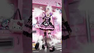 HELLO KITTY コス #ai #capcut #コスプレ #cosplay #ハローキティ #cony #ゴスロリ #メイド服
