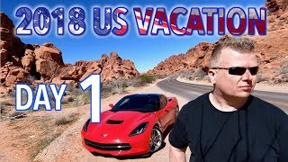 preview picture of video 'Travel: Vlog Day 1 - ENJOYING life cruising in the Corvette trough the Valley of Fire'