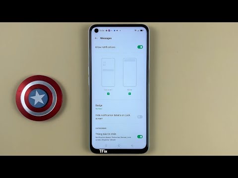 How to change the message app notification on OPPO A52 Android 11