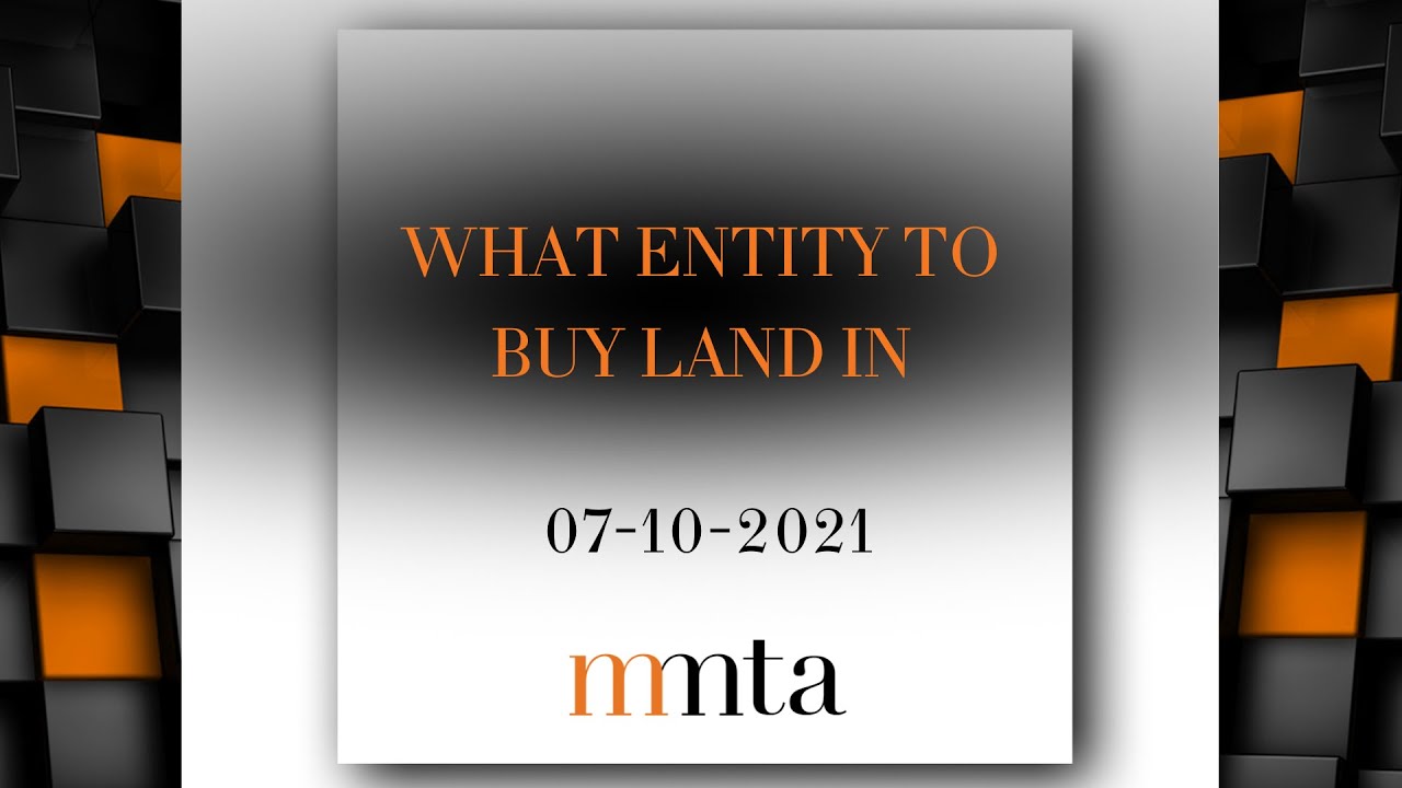 What entity to buy land in with Robert Krautkramer and Fanus Jonck