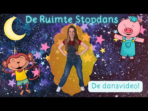 De Sterren Maan en Ruimte Stopdans - Bewegenboog | Dans mee | Energizer | Stretchen | Kinderliedje