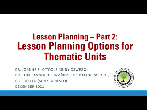 Lesson Planning Part 2