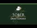 Demi Lovato - Sober - LOWER Key (Piano Karaoke / Sing Along)