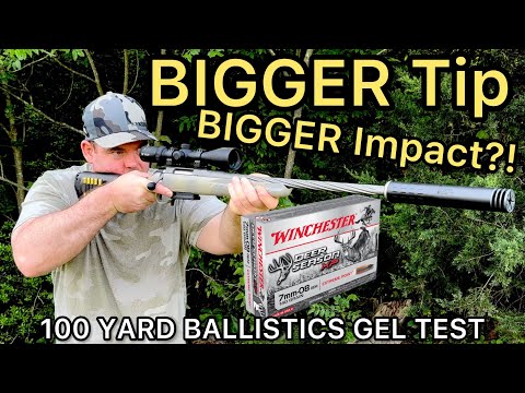 EXTREME 7mm-08?! Winchester Deer Season XP Ballistics Gel Ammo Test