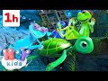 Mm Mm Goes The Green Frog Frog Cartoon Fun Frog Songs For Kids HeyKids Nursery Rhymes