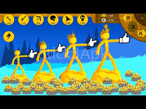I UPGRADED GOLDEN STATUE FULL POWER CROWN KING | Stick War Legacy Mod - Stick3Apk