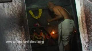 The priest and the rituals at Yantrodharaka Hanuman temple, Hampi 