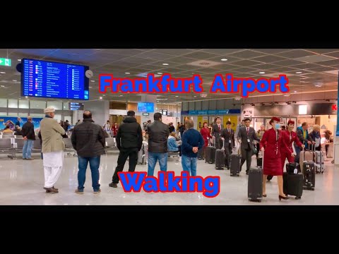 Frankfurt Alemanha 🇩🇪 Terminal pedonal do aeroporto de Frankfurt 1 - 2