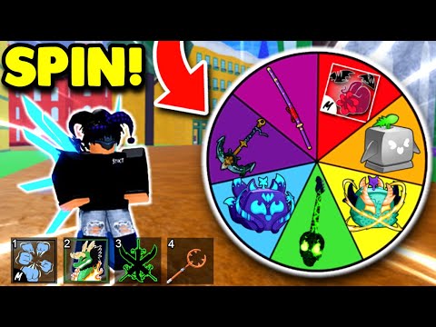 Bounty Hunting, But The SPIN WHEEL Decides My Build In Blox Fruits...