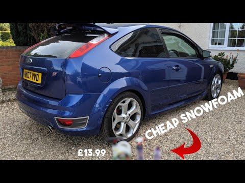 Using the CHEAPEST SNOW FOAM - Weekly Clean Routine for the MK2 FOCUS ST