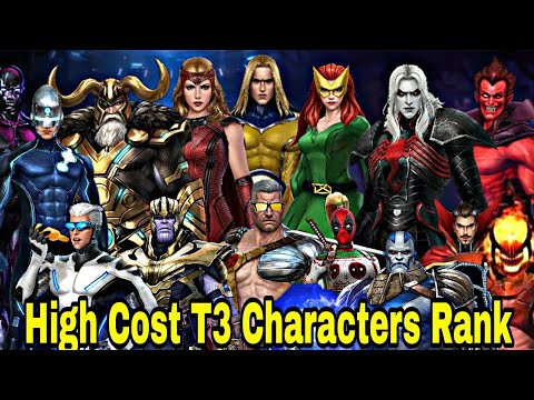High Cost T3 Characters Rank | Who Are Worth For 1600 CCF And 1200 CCF T3? - Marvel Future Fight