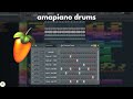 How To Make Amapiano Drums In FL Studio 2024 Easy Tutorial