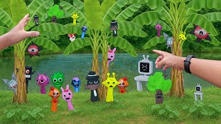 Hunting Incredibox Sprunki: Mr. Tree, Oren, Pinky, Mr. Sun, Mr. Fun, Owackx, Durple, Mr. Black