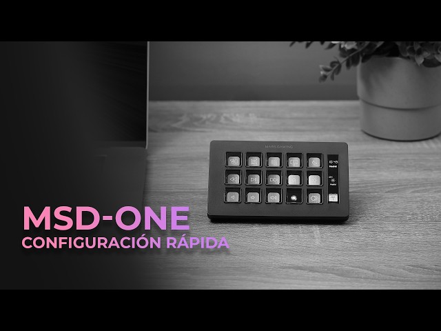Mars Gaming MSD-One Stream Deck Slim 15 Teclas LCD Personalizáveis Branco video