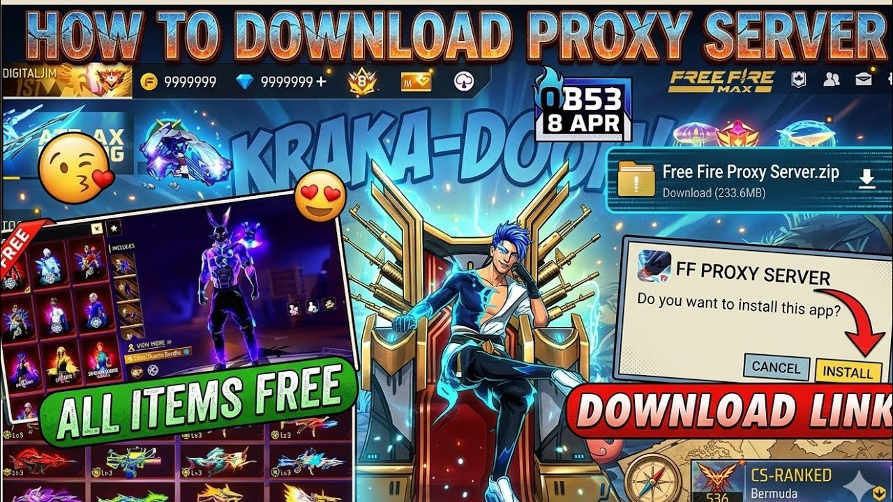 How To Download Proxy Server In Free Fire 💯😱🔥 | Free Fire Proxy Server | Proxy Server Free Fire