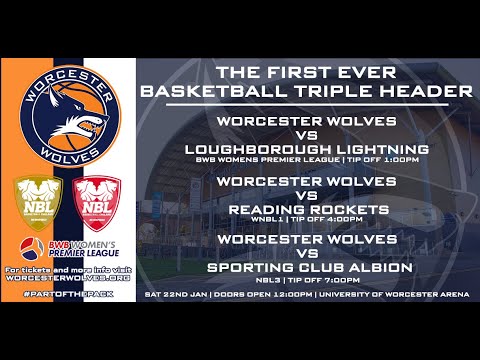 LIVE BASKETBALL Worcester Wolves vs Reading Rockets WNBL 1