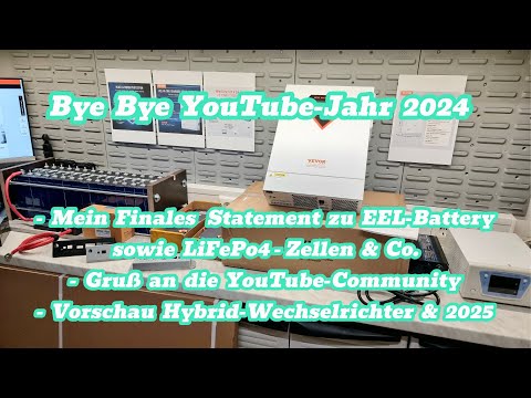 Story 2024: The EEL Battery Eve LF280K 🤔 NKON / JK + Daly BMS / Vevor Hybrid Inverter #lifepo4
