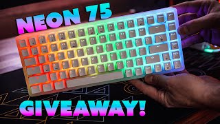 ALL THE RGB!!🌈 LTC Neon75 Mechanical Keyboard Review + Giveaway!!