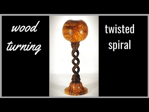 woodturning twisted spiral