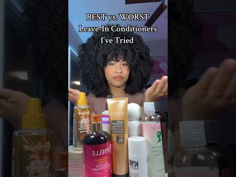 BEST vs. WORST leave in conditioners 😗 #curlyhair #naturalhair #hairproducts