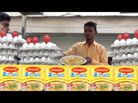 Delhi (Paharganj) Ki Famous Maggi & Anda Bread Ajay Bhaiya  | मेरी मैगी सबकी मैगी |Street Food Delhi