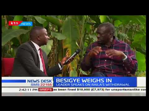 Uganda's Opposition leader Kiza Besigye weighs in on Raila's withdrawal from the elections