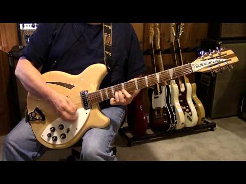 Tom Petty's version of The Byrds song - Feel A Whole Lot Better - Guitar Cover - Rickenbacker 360/12