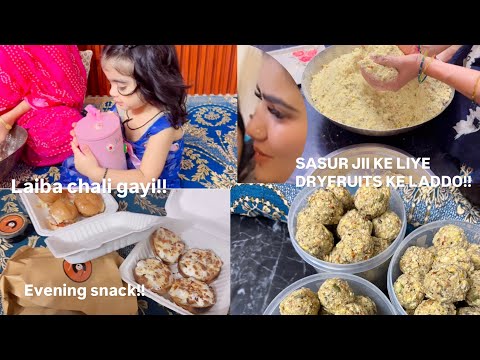 DRYFRUITS KE LADDO FOR ABBA CHACHU!! LET US GO!! AYZAL'S HAPPY GIRL!!#youtube #vlog