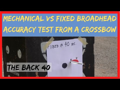 UNBRANDED Mechanical vs. Fixed Broadhead Accuracy Test from High Speed Crossbow
