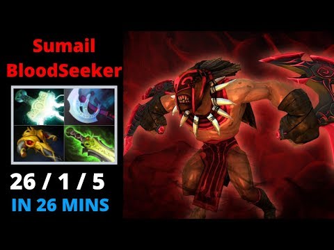 Sumail Bloodseeker 26 KILLS in 24 MINS Full Gameplay Dota2 TV