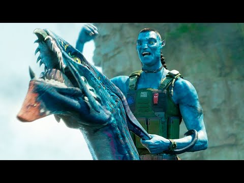 Miles Quaritch Tames His Ikran - First Flight Scene - Avatar: The Way of Water (2022) Clip HD