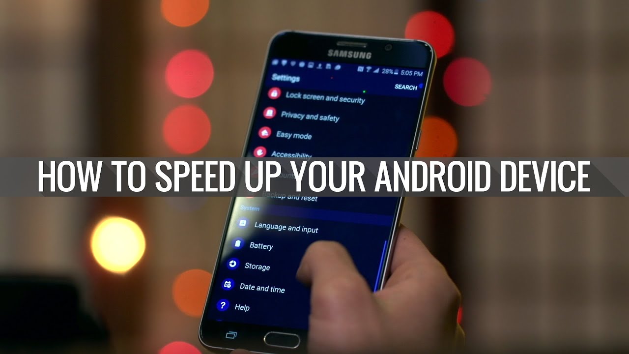 How to speed up your Android device - YouTube