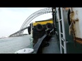 Entering Kill Van Kull on the tugboat Thornton Brothers