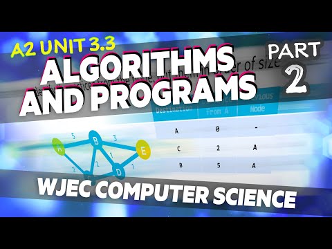 3.3 Algorithms and Programming 2 | WJEC Computer Science A Level | A2 | Year 13