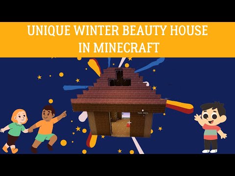Unique Winter Beauty House in Minecraft: Build From Scratch!