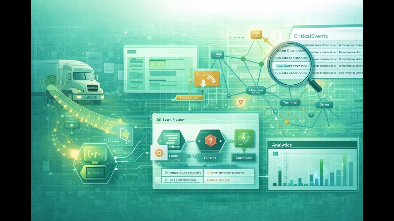 Microsoft Fabric Real-Time: Streaming IoT Truck Data into an Ontology